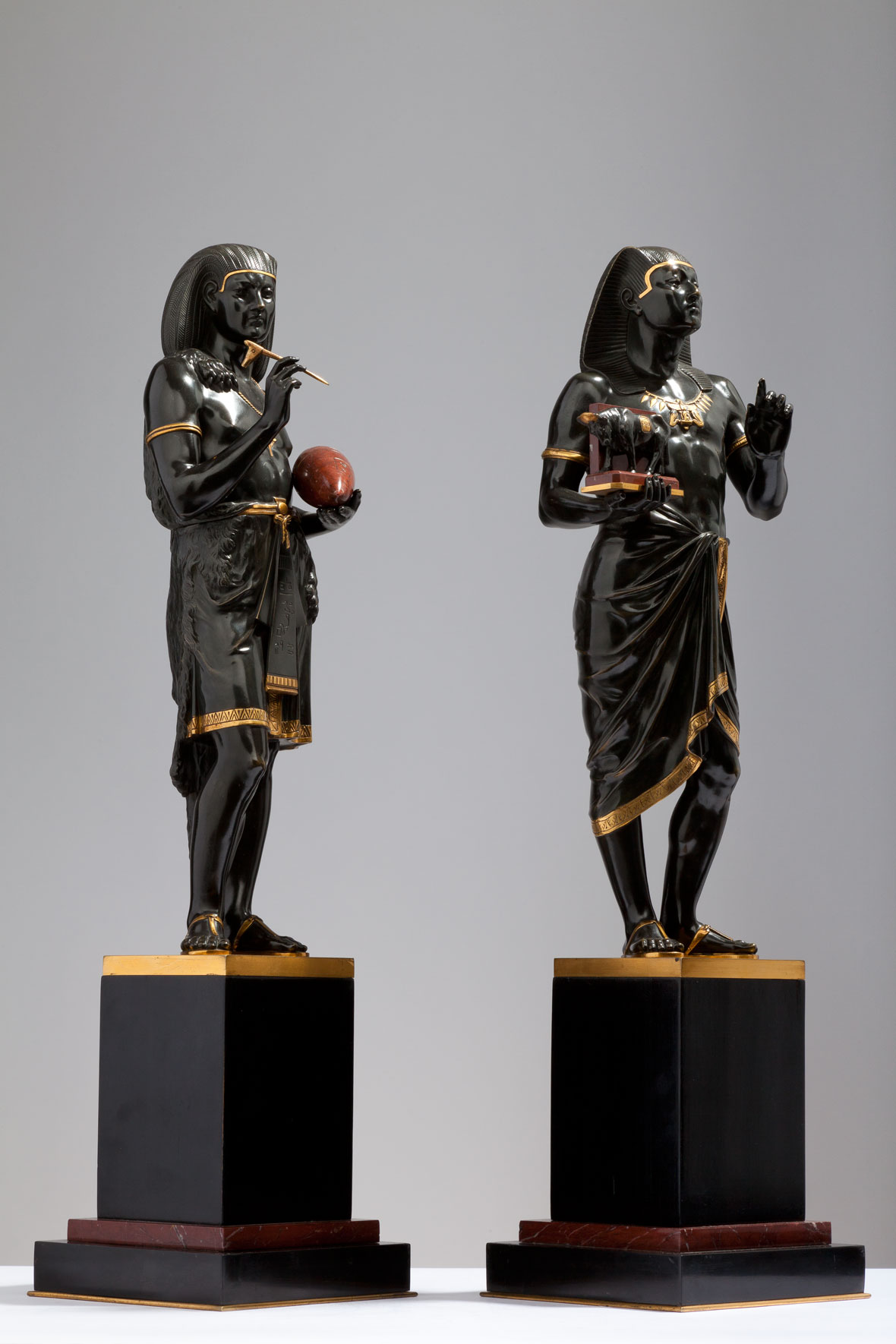 Pair of Picault Egyptian Figures